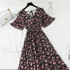 Short sleeve Chiffon Dress