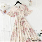 Short sleeve Chiffon Dress