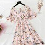 Short sleeve Chiffon Dress