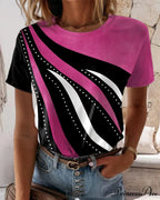 Short-sleeve crewneck with T-shirt print