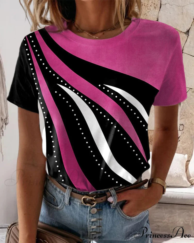 Short-sleeve crewneck with T-shirt print