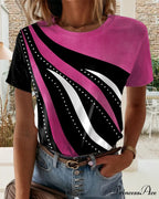 Short-sleeve crewneck with T-shirt print