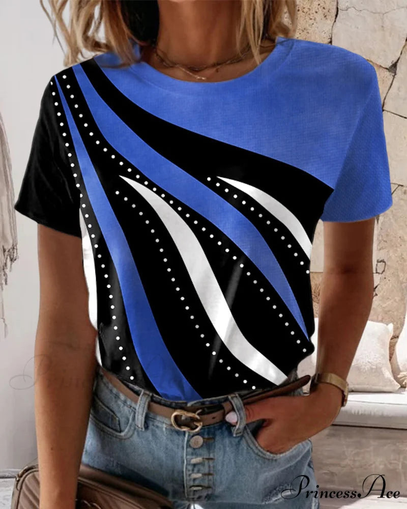 Short-sleeve crewneck with T-shirt print