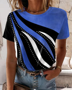 Short-sleeve crewneck with T-shirt print