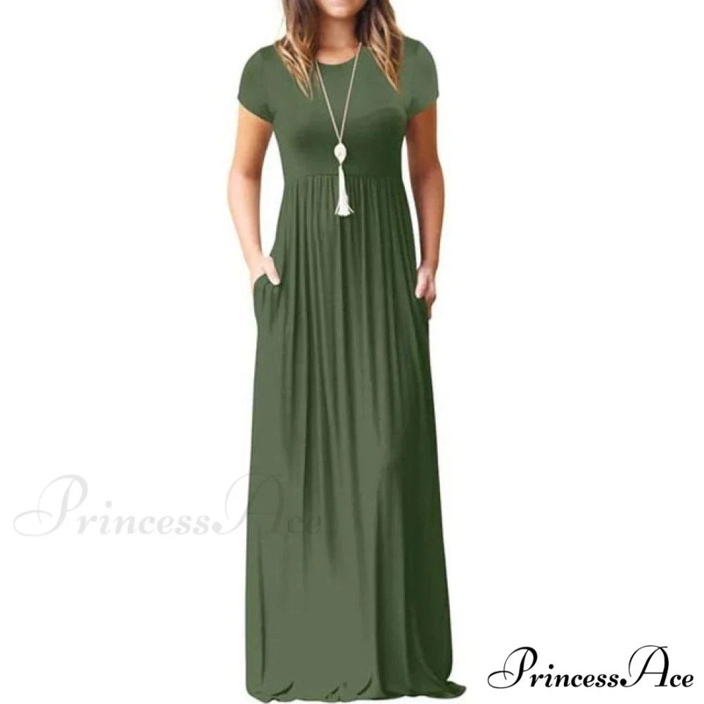 Short Sleeve Ladies Party Casual Dresses