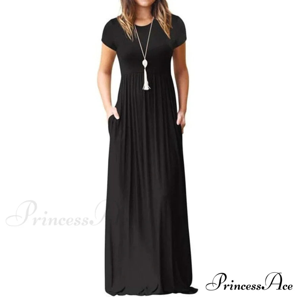 Short Sleeve Ladies Party Casual Dresses