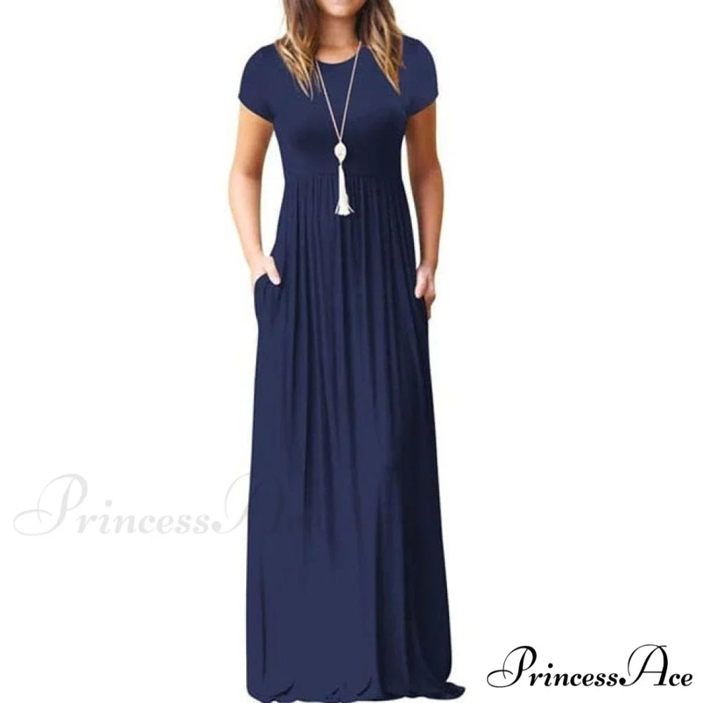 Short Sleeve Ladies Party Casual Dresses