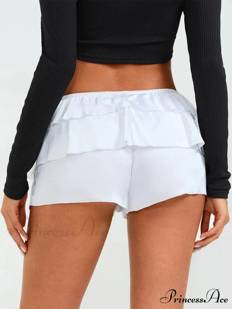 Short Waist Tiered Skort Brief