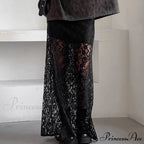 Short Waist Transparent Skirt