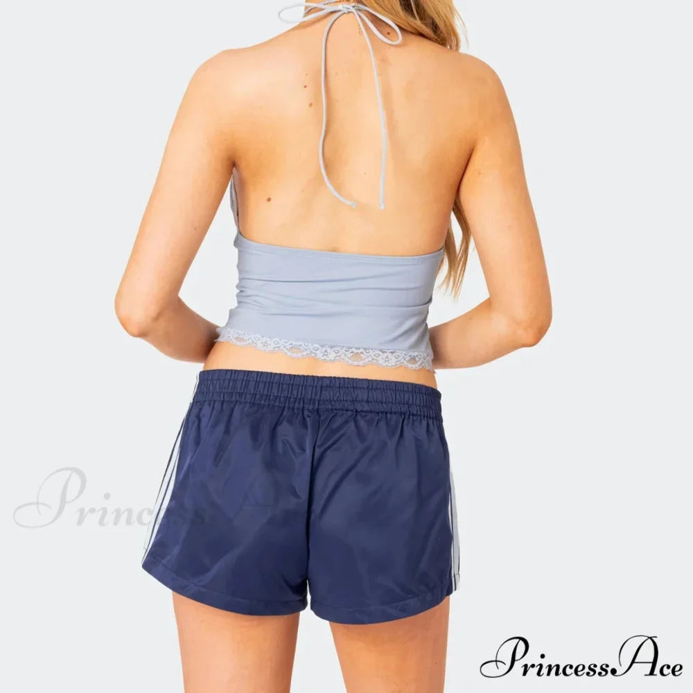 Side Stripe Pattern Stretch Lounge Short