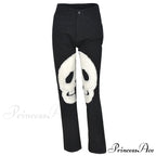 Sifreyr Skeleton Patterned Low Waist Jeans