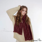 Simple Cozy Warm Stylish Comfortable Trendy High-end Polka Dot Scarf