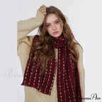 Simple Cozy Warm Stylish Comfortable Trendy High-end Polka Dot Scarf