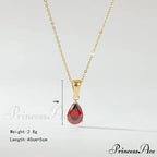 Simple Fashion Stainless Steel Water Drop Pendant Necklace