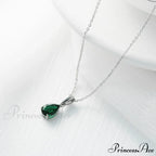 Simple Fashion Stainless Steel Water Drop Pendant Necklace