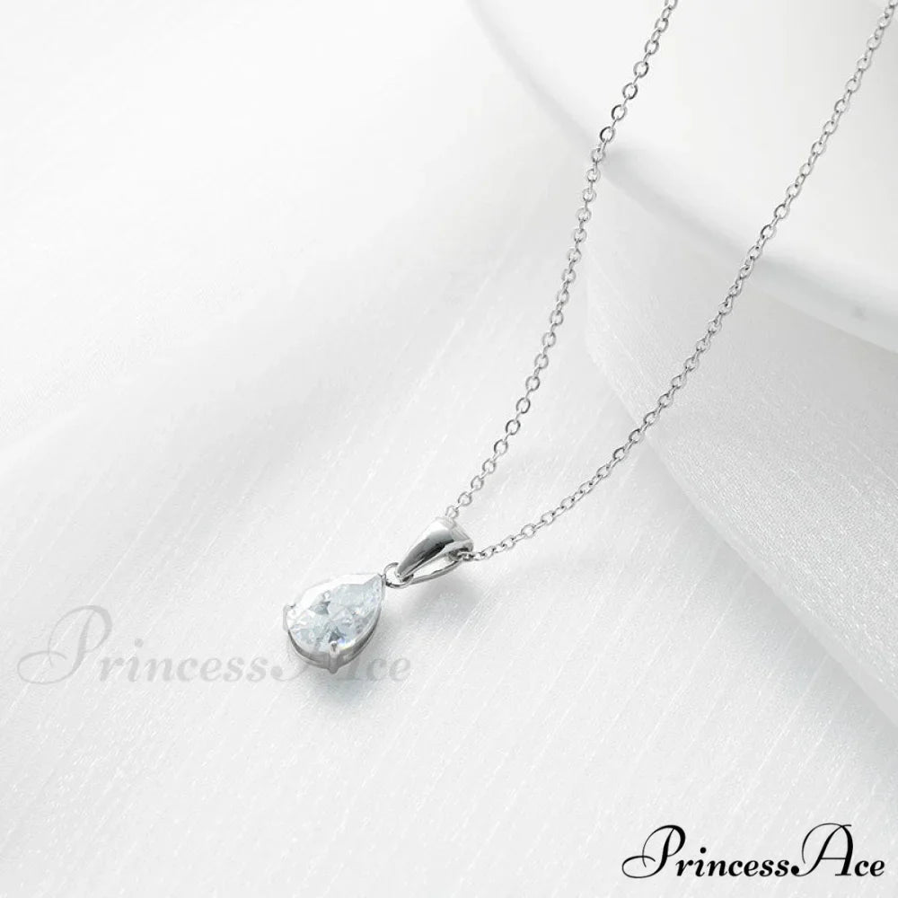 Simple Fashion Stainless Steel Water Drop Pendant Necklace
