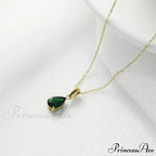 Simple Fashion Stainless Steel Water Drop Pendant Necklace