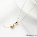 Simple Fashion Stainless Steel Water Drop Pendant Necklace