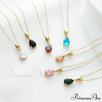 Simple Fashion Stainless Steel Water Drop Pendant Necklace