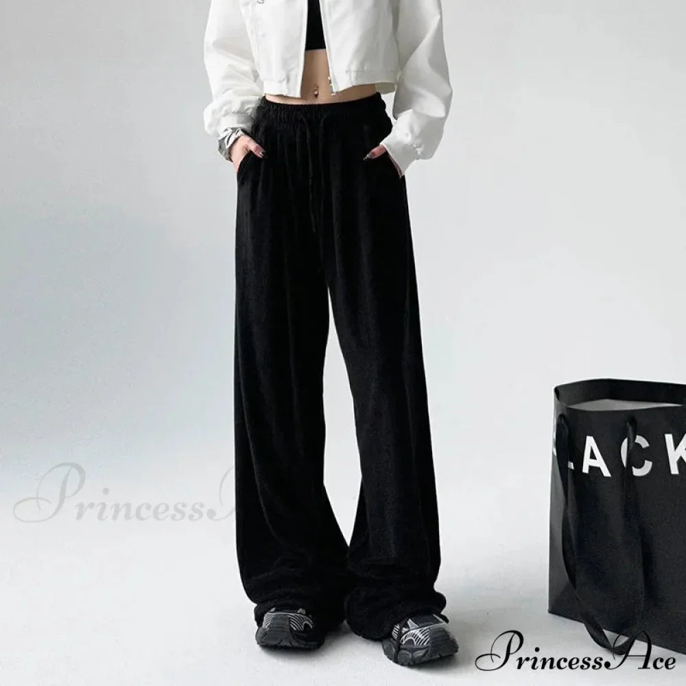 Simple Grey Knit Jogger Trousers