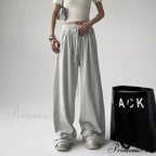 Simple Grey Knit Jogger Trousers