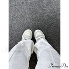 Simple Grey Knit Jogger Trousers
