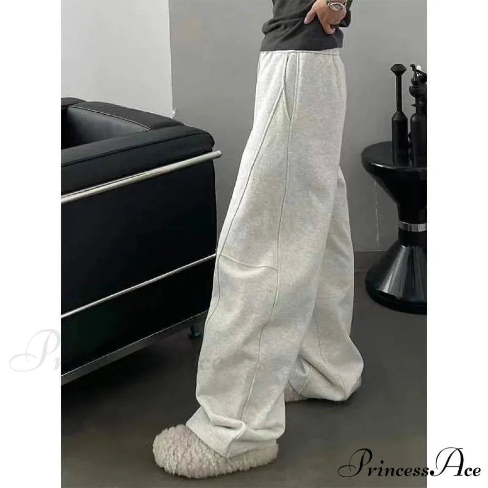 Simple Large Y2K Women Sweatpants Trousers