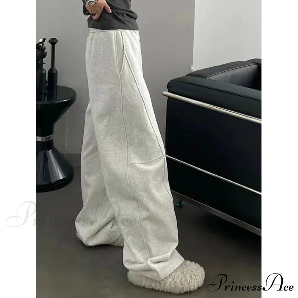 Simple Large Y2K Women Sweatpants Trousers