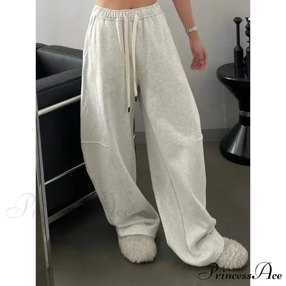 Simple Large Y2K Women Sweatpants Trousers