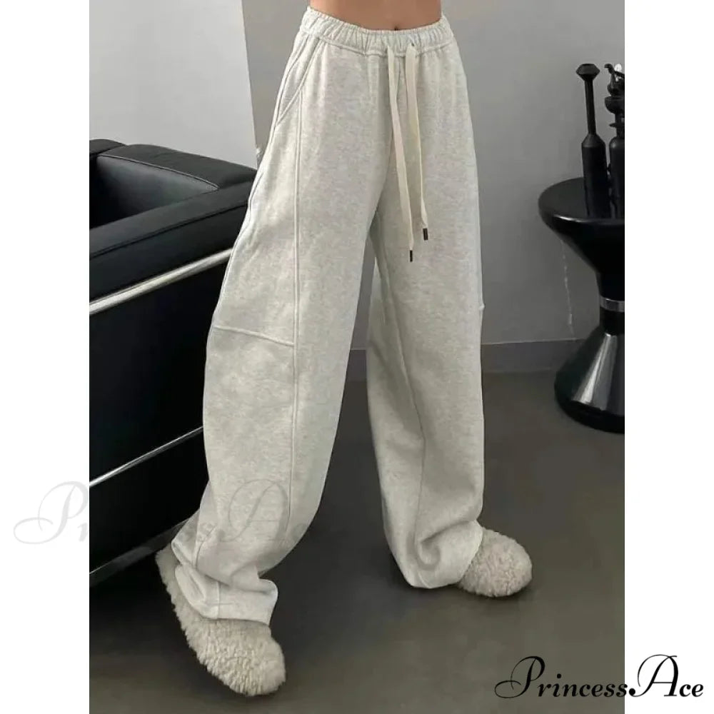 Simple Large Y2K Women Sweatpants Trousers