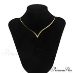 Simple Men's Jewelry Creative V-shaped Necklace