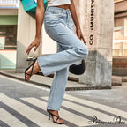 Simple New Loose Comfortable Fashion Slimming Light Blue Baggy Denim Jean