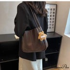 Simple PU Leather Shoulder Bag