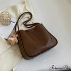 Simple PU Leather Shoulder Bag