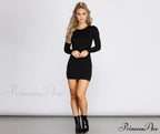 Simply Perfect Stylish Knit Mini Dress