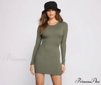 Simply Perfect Stylish Knit Mini Dress