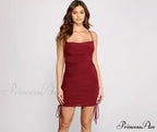 Simply Stunning Stylish Ruched Mini Dress