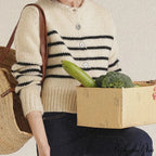 Single-breasted Banded Knitted Cardigan