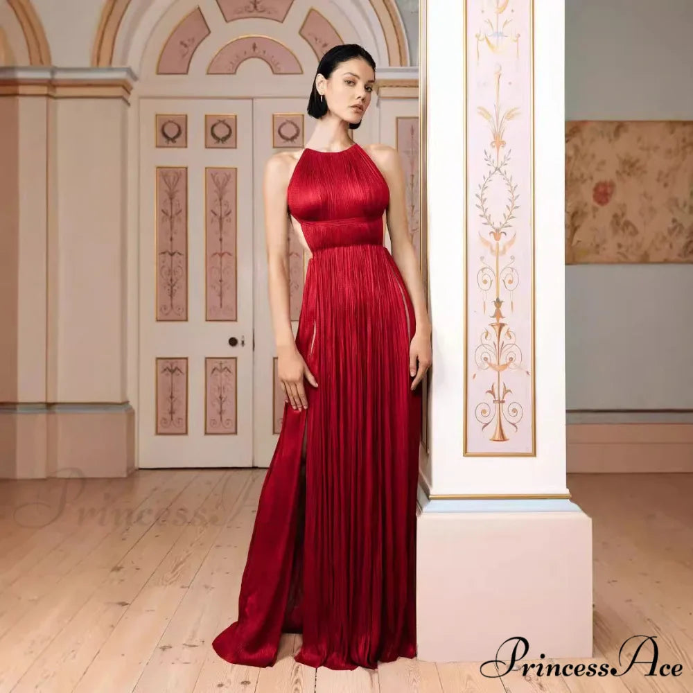 Single-Shoulder Ruched Silk Celebration Prom Gown