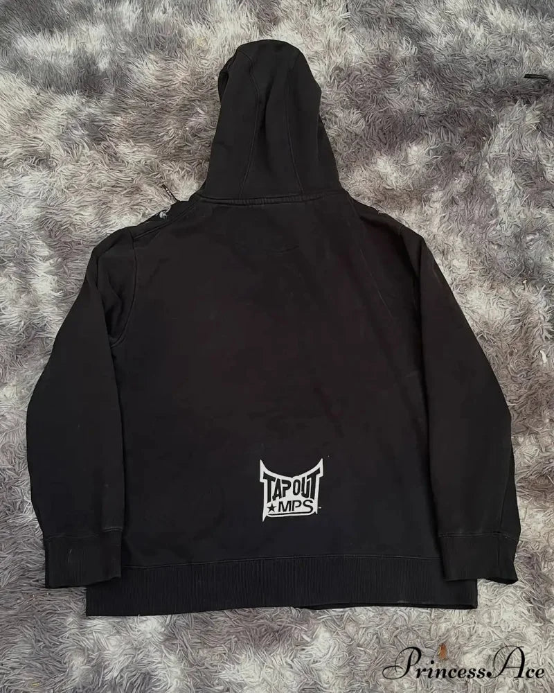 Skeleton Pattern Hooded Sweater