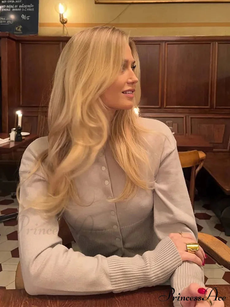 Skinny Circular Neck Sweater