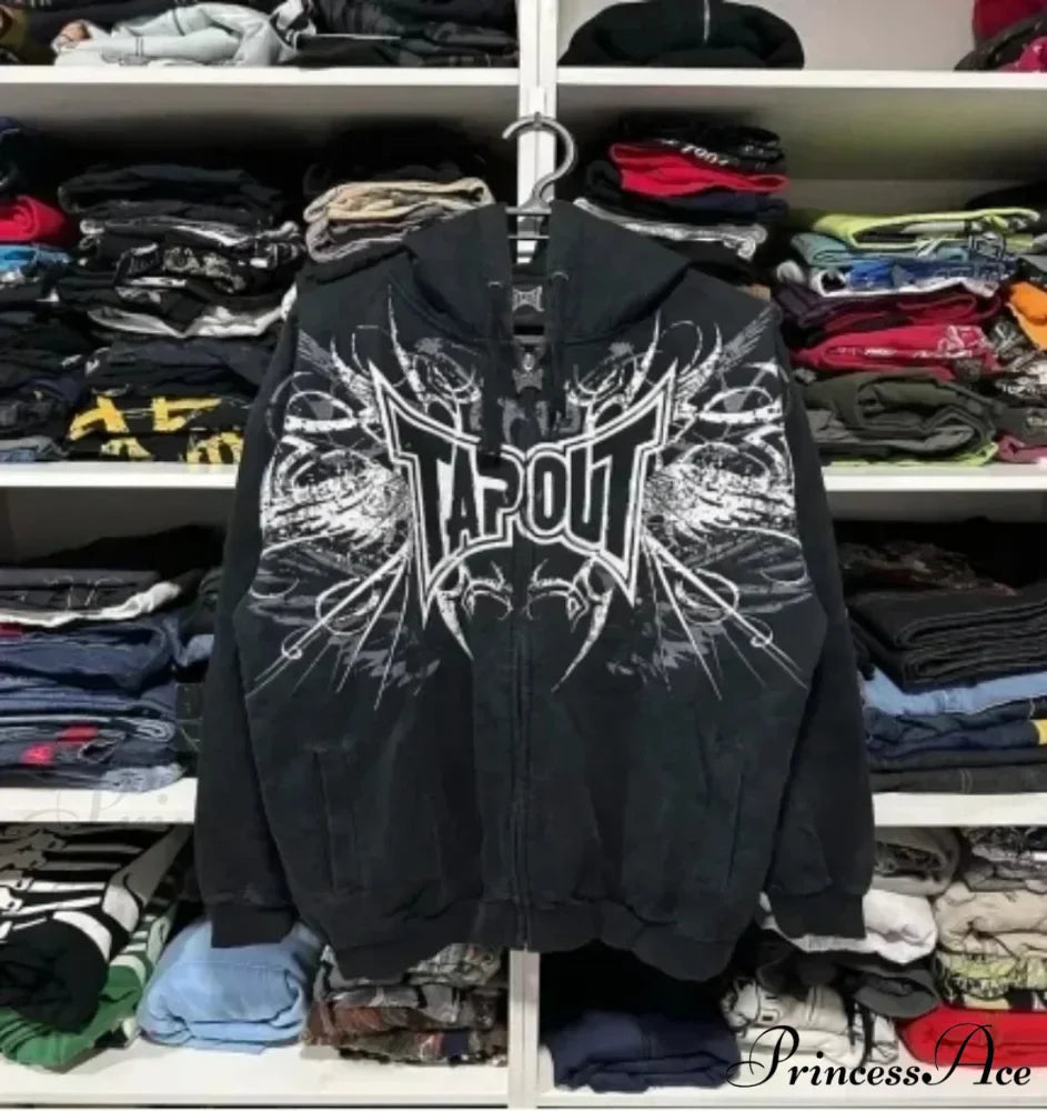 Skull Vintage Zipper Hoodie