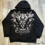 Skull Vintage Zipper Hoodie