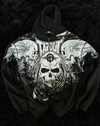Skull Vintage Zipper Hoodie