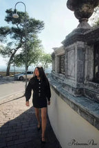 Sleeve Buckle Knitted Cardigan