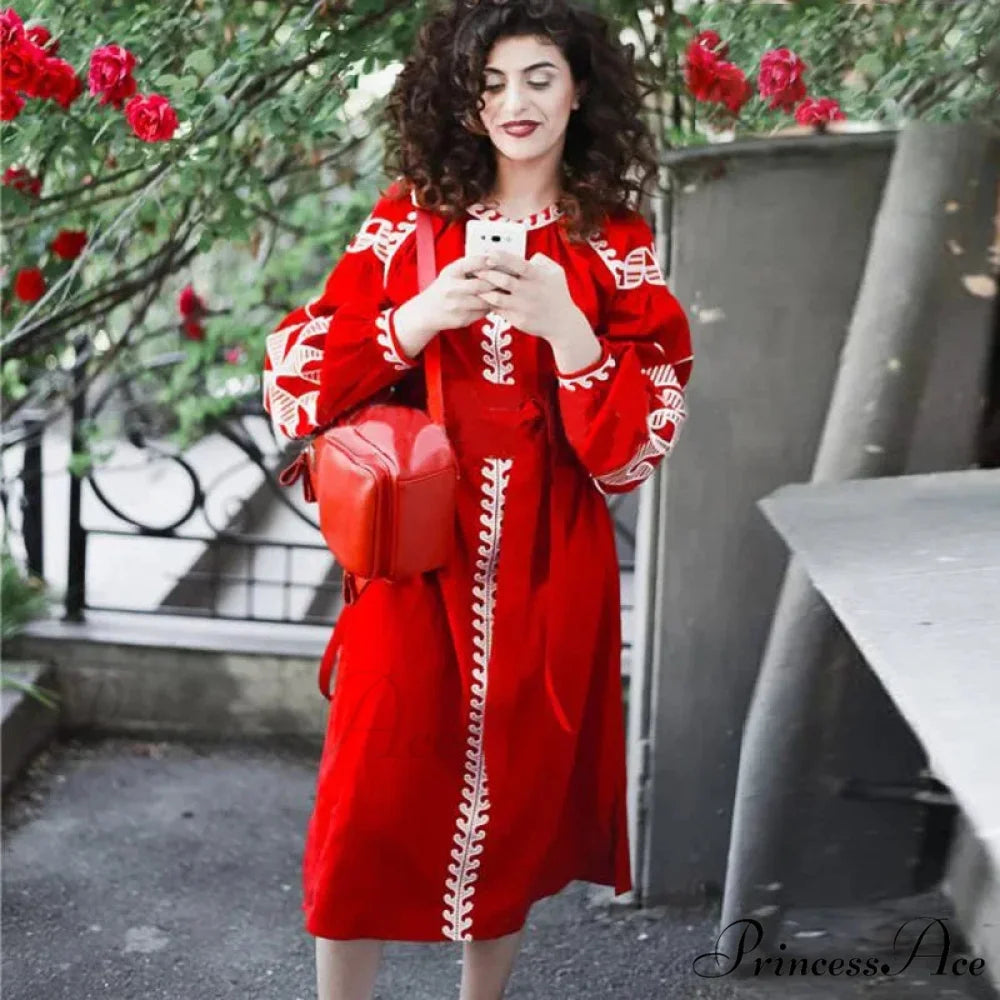 Sleeve Ethnic Tunic Boho Dress