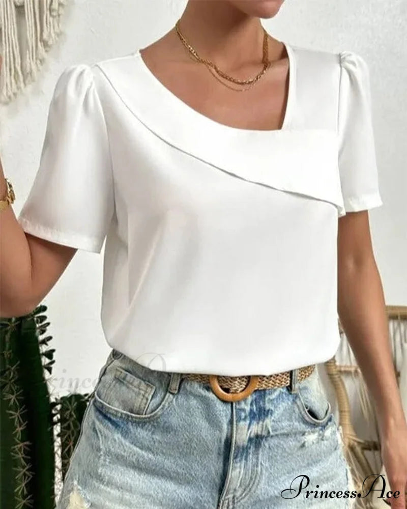 sleeve short Elegant top