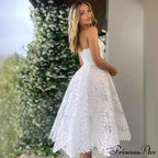 Sleeveless A-Line Lace Evening Wedding Gown