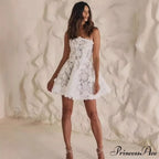 Sleeveless Brief Cocktail Wedding Gown