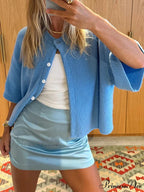 Sleeveless Circular Neck Button-Up Cardigan